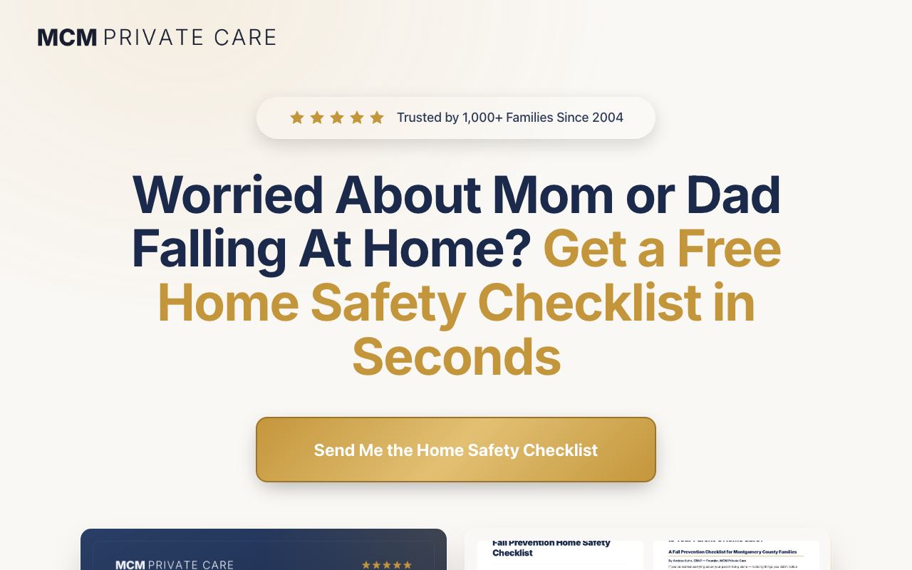 MCM · Free Home Safety Checklist