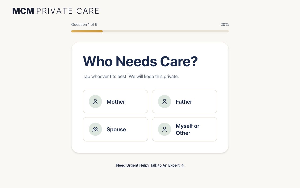 MCM · Care Quiz