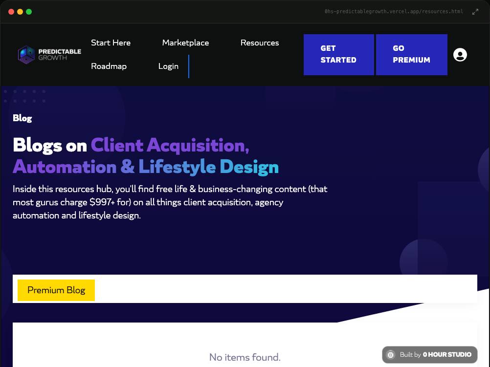 Predictable Growth · Agency Resources Blog